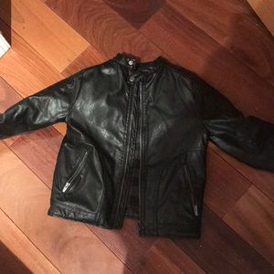 Zara boys used youth leather jacket
